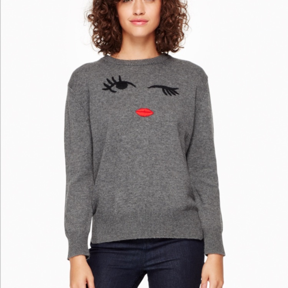 ✨Kate Spade Winking Eye Sweater NWT✨